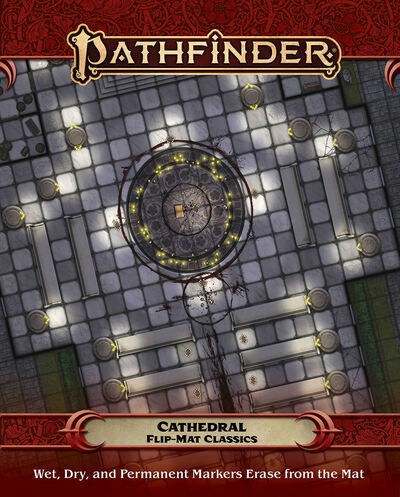 Pathfinder Flip-Mat Classics: Cathedral - Corey Macourek - Jogo de tabuleiro - Paizo Publishing, LLC - 9781640782433 - 30 de junho de 2020