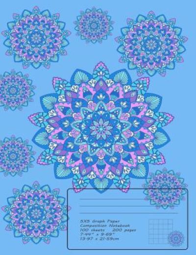 Mandala Zen Composition Notebook 5x5 Graph Paper - Bliss - Livros - Createspace Independent Publishing Platf - 9781717073433 - 17 de abril de 2018