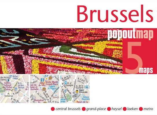 Popout Maps: Brussels Popout Map - Popout Map - Kirjat - PopOut Maps - 9781910218433 - perjantai 14. huhtikuuta 2017