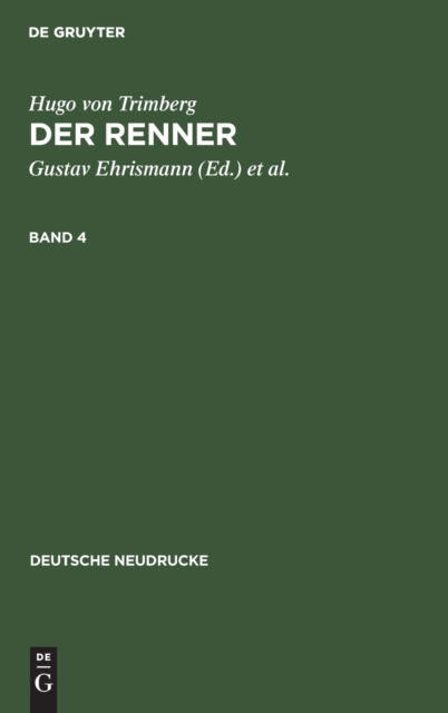 Cover for Hugo von Hugo von Trimberg · Hugo Von Trimberg (N/A) (1970)
