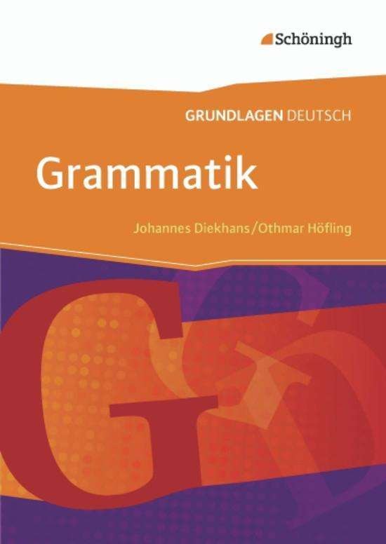 Cover for Othmar Hofling · Grundlagen Deutsch - Grammatik (Paperback Book) (2013)