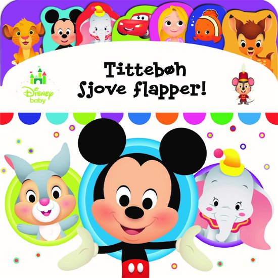 Cover for Disney Baby: Disney Baby - Tittebøh sjove flapper - Kig og find (Cardboard Book) [1e uitgave] (2018)