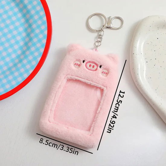 Cute Pink Pig - PLUSH PHOTOCARD KEYRING HOLDER - Fanituote -  - 0037605768434 - keskiviikko 1. marraskuuta 2023