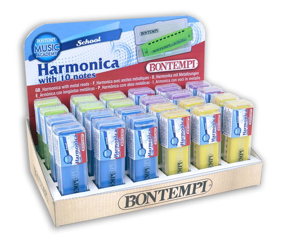 Cover for Bontempi 30 1010 · Bontempi 30 1010 - Armonica Metallica 10 Note Assortita Diversi Colori (MERCH)