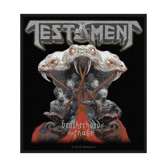 Testament Standard Woven Patch: Brotherhood of the Snake - Testament - Koopwaar - PHD - 5055339773434 - 19 augustus 2019