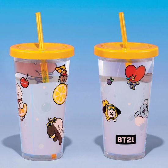 BT21 Cup And Straw - Bt21 - Koopwaar - BT21 - 5055964744434 - 6 februari 2020