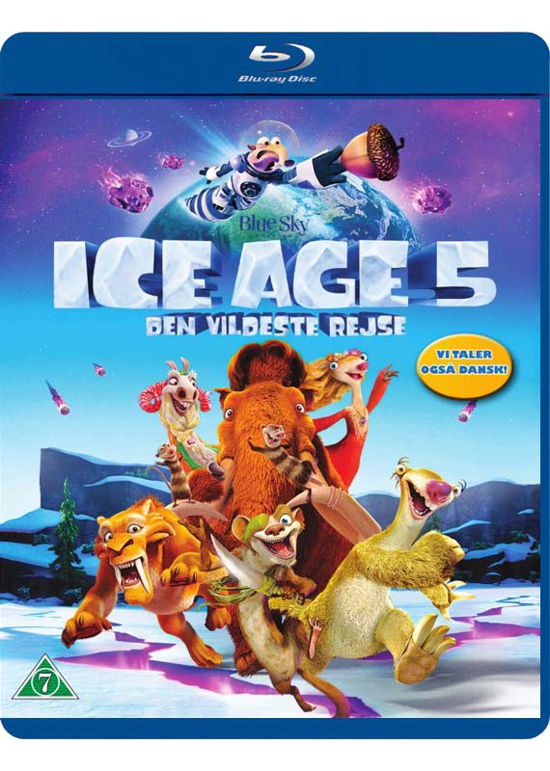 Cover for Ice Age · Ice Age 5 - Den Vildeste Rejse (Blu-Ray) (2016)