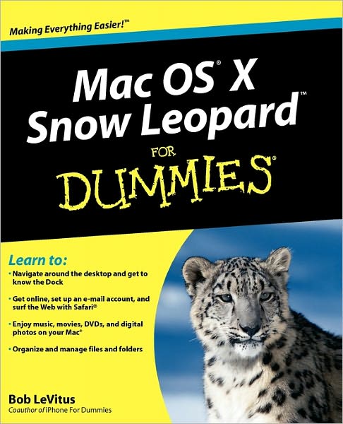 Cover for LeVitus, Bob (Austin, Texas) · Mac OS X Snow Leopard For Dummies (Paperback Book) (2009)