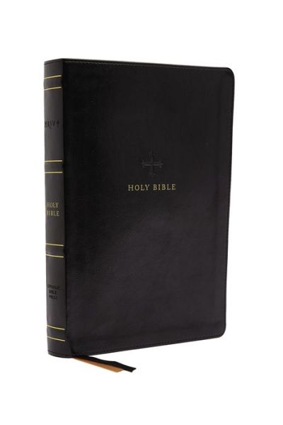 Cover for Catholic Bible Press · NRSV Large Print Standard Catholic Bible, Black Leathersoft (Comfort Print, Holy Bible, Complete Catholic Bible, NRSV CE): Holy Bible (Leather Book) [Large type / large print edition] (2020)