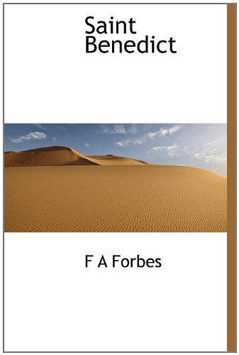 Cover for F a Forbes · Saint Benedict (Inbunden Bok) (2009)