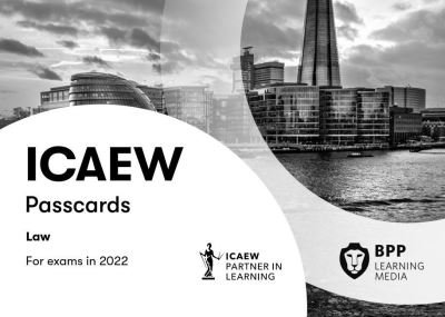 Cover for BPP Learning Media · ICAEW Law: Passcards (Spiralbuch) (2021)