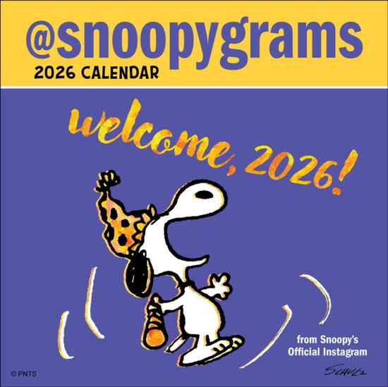 Cover for Peanuts Worldwide LLC · Peanuts®: @Snoopygrams 2026 Mini Wall Calendar (Calendar) (2025)