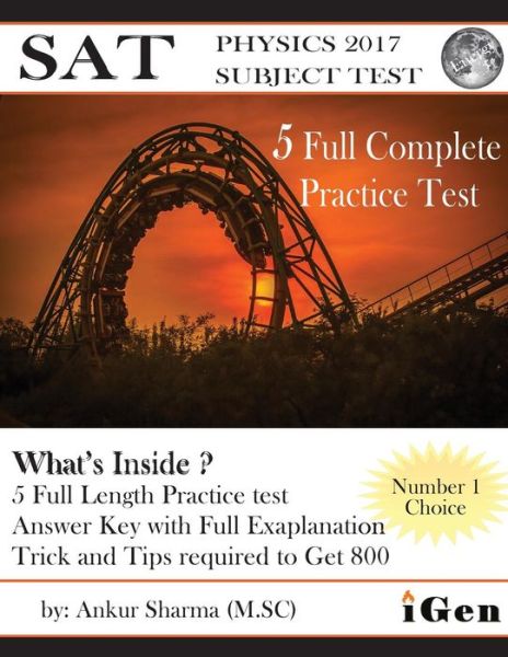 Cover for Ankur Sharma · SAT Physics Practice-Test (Paperback Book) (2017)