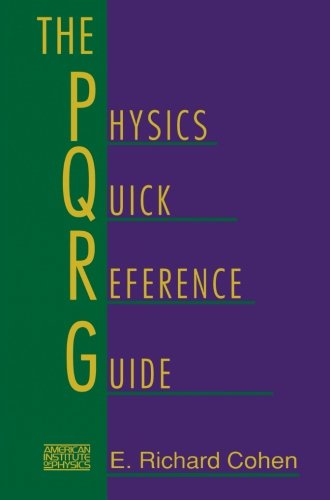 Physics Quick Reference Guide - E. Richard Cohen - Książki - American Institute of Physics - 9781563961434 - 15 kwietnia 1998