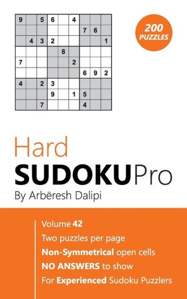 Cover for Arberesh Dalipi · Hard Sudoku Pro (Pocketbok) (2017)