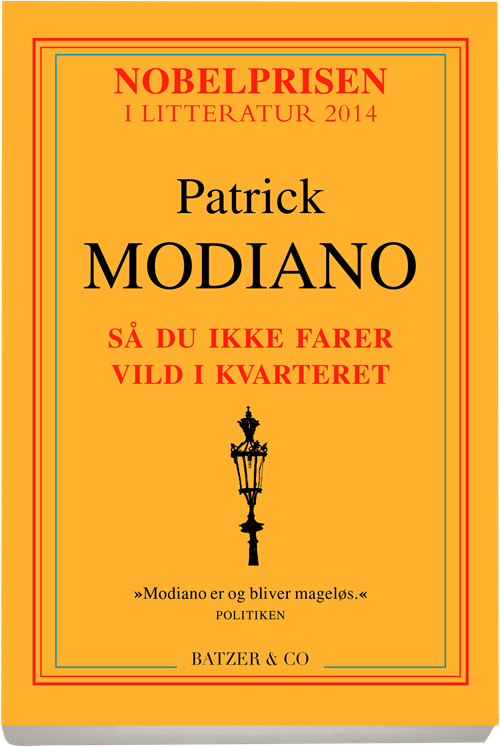 Cover for Patrick Modiano · Så du ikke farer vild i kvarteret (Sewn Spine Book) [1er édition] (2017)