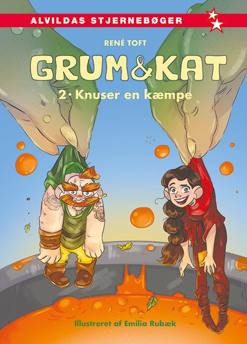 Cover for René Toft · Grum og Kat: Grum &amp; Kat 2: Knuser en kæmpe (Bound Book) [1. wydanie] (2024)