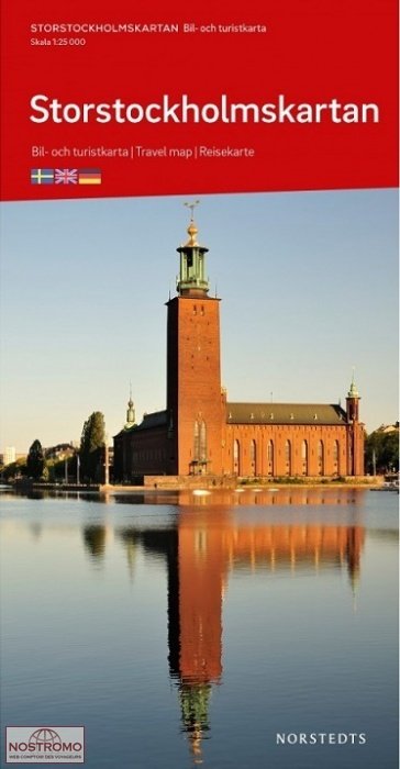 Cover for Norstedts · Bil- &amp; turistkartan: Storstockholmskartan : bil- och turistkarta : travel map : Reisekarte (Gebundenes Buch) (2019)