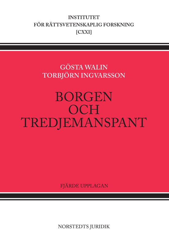 Cover for Torbjörn Ingvarsson · Borgen och tredjemanspant (Book) (2013)