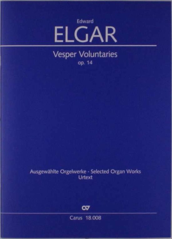 Cover for Elgar · Vesper Voluntaries, für Orgel, Pa (Bog)