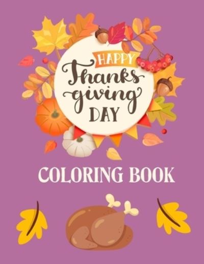 Cover for Rainbow Publishing · Happy Thanksgiving Day Coloring Book (Paperback Book) (2020)