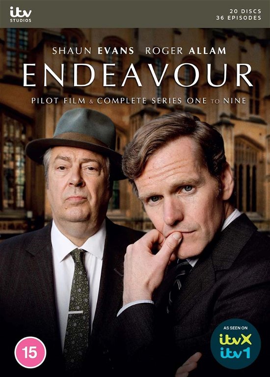 Cover for Endeavour Series 19 · Endeavour Series 1 to 9 (DVD) (2023)