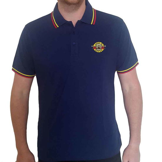 Cover for Guns N Roses · Guns N' Roses Unisex Polo Shirt: Classic Logo (CLOTHES) [size S] [Blue - Unisex edition]