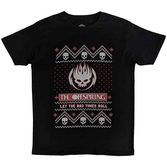 The Offspring Unisex T-Shirt: Christmas Bad Times - Offspring - The - Produtos -  - 5056737221435 - 1 de dezembro de 2023