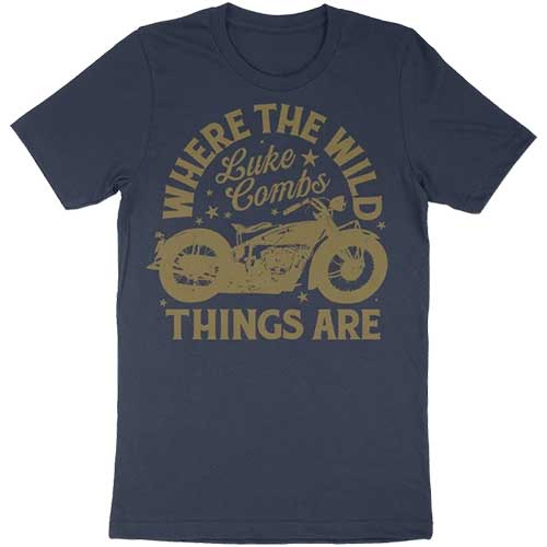 Luke Combs Unisex T-Shirt: Tour '23 Where The Wild Things Are (Ex-Tour) - Luke Combs - Merchandise -  - 5056737234435 - 