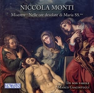 Cover for Monti,niccola / Giacintucci,marco · Monti: Miserere &amp; Nelle Ore Desolate Di Maria Ss. (CD) (2016)