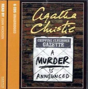 Cover for Agatha Christie · A Murder is Announced (Audiobook (CD)) [Unabridged edition] (2004)