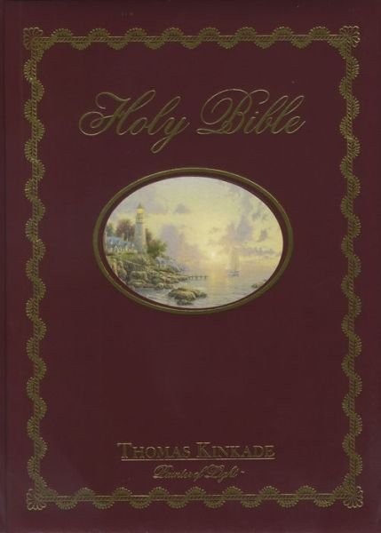 Cover for Thomas Kinkade · NKJV, Lighting the Way Home Family Bible, Hardcover, Red Letter Edition: Holy Bible, New King James Version (Inbunden Bok) [Burgundy] (2002)