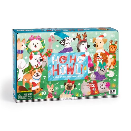 Cover for Mudpuppy · Ho Ho Howl! Countdown Puzzle Set (SPIL) (2024)