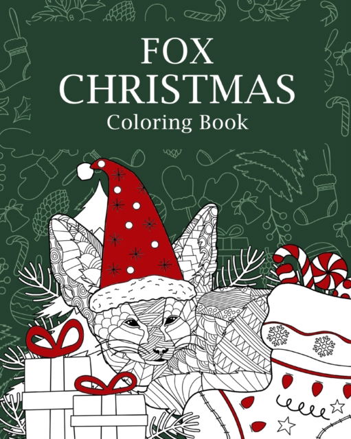 Cover for Paperland · Fox Christmas Coloring Book (Paperback Book) (2024)