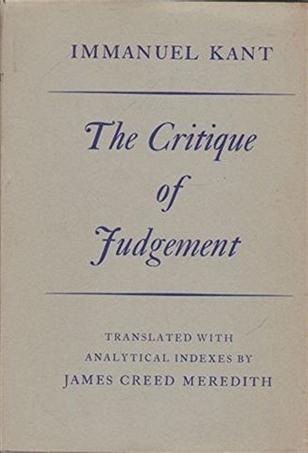 Cover for Immanuel Kant · Critique of Judgement (Buch) (2022)