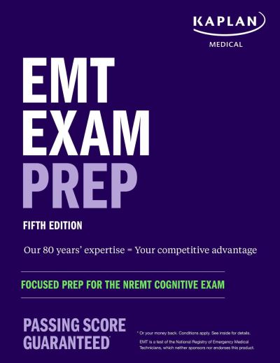 Cover for Kaplan Medical · EMT Exam Prep: Focused Prep for the NREMT Cognitive Exam - Kaplan Test Prep (Paperback Book) [Fifth edition] (2021)