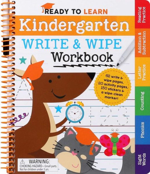 Ready to Learn: Kindergarten Write and Wipe Workbook - Editors of Silver Dolphin Books - Książki - Readerlink Distribution Services, LLC - 9781645176435 - 18 maja 2021