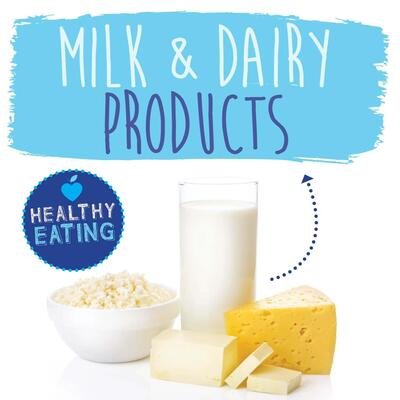 Milk and Dairy Products - Healthy Eating - Gemma McMullen - Bøger - BookLife Publishing - 9781839274435 - 1. juli 2022
