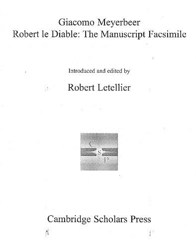 Cover for Giacomo Meyerbeer · Robert Le Diable the Facsimile (Hardcover Book) (2005)