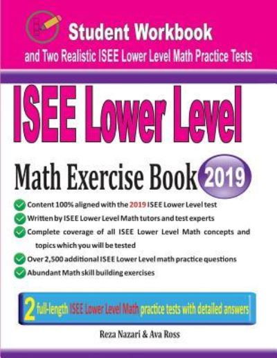 Cover for Reza Nazari · ISEE Lower Level Math Exercise Book (Paperback Book) (2019)