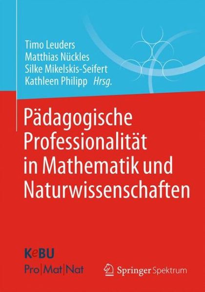 Cover for Padagogische Professionalitat in Mathematik Und Naturwissenschaften (Paperback Book) [1. Aufl. 2019 edition] (2019)