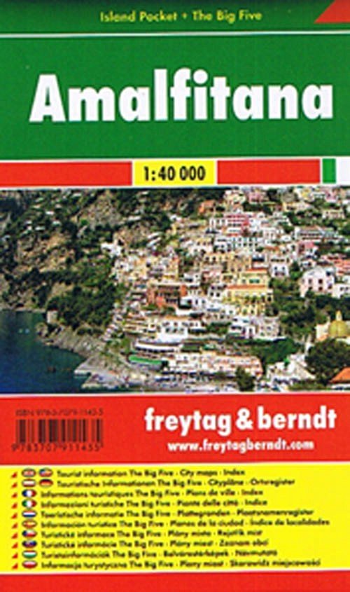 Cover for Freytag &amp; Berndt · Freytag &amp; Berndt Island Pocket + the Big Five Amalfitana 1:40.000 (Kort) (2008)