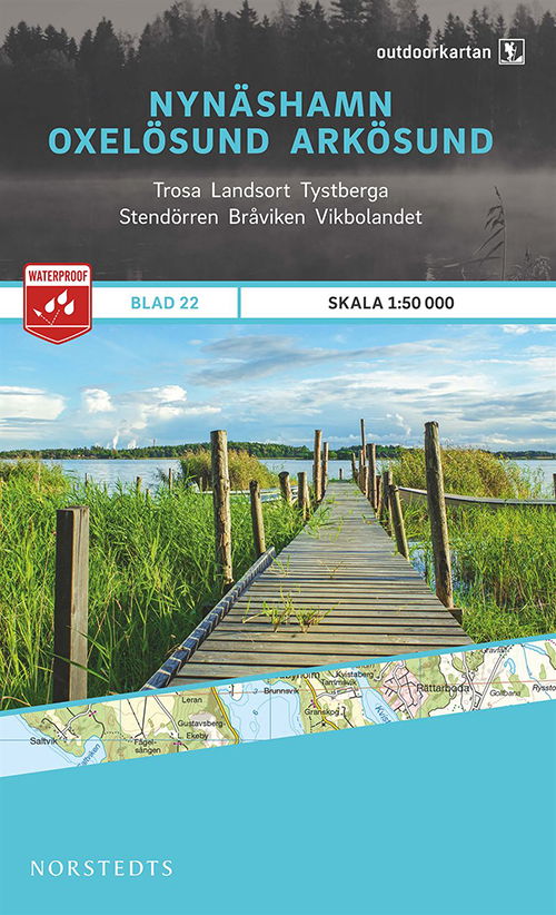 Cover for Norstedts · Outdoorkartan: Nynäshamn - Oxelösund - Arkösund (Hardcover Book) (2015)