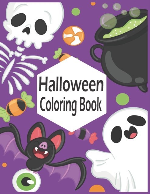 Cover for Nr Grate Press · Halloween Coloring Book: Creepy Pumpkins, Scary Monsters, Spooky Creatures, Vampires, Witches. Easy Large Prints for Family Fun and Stress Relief (Paperback Bog) (2021)