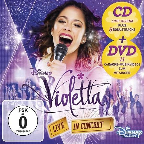 Live in Concert V.2 + DVD - Violetta - Musikk - DISNEY RECORDS - 0050087331436 - 27. august 2015