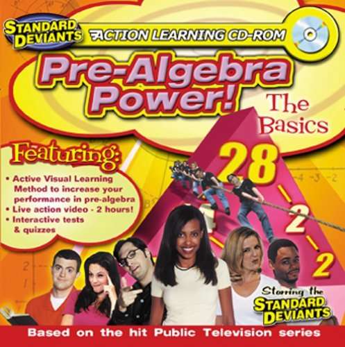 Cover for Standard Deviants · Pre-algebra Power Jewel Case (CD) (2008)