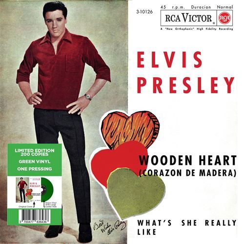 Cover for Elvis Presley · Ep Etranger No. 10 - Wooden Heart (Spain) (Green Vinyl) (LP) [Limited edition] (2023)