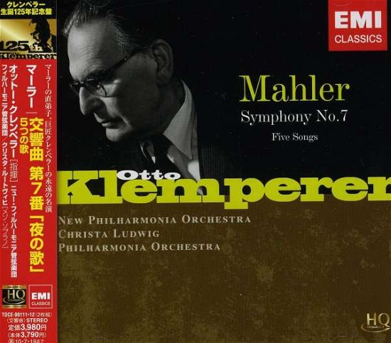Mahler:Symphony No.7 - Otto Klemperer - Musikk - TOSHIBA - 4988006877436 - 20. januar 2010
