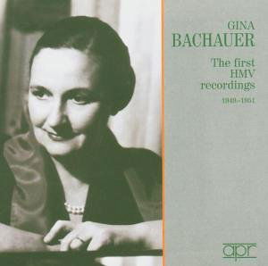 First Hmv Recordings 1949 1951 - G. Bachauer - Musikk - APR - 5024709156436 - 3. juli 2018