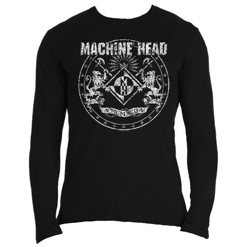 Machine Head Unisex Long Sleeved T-Shirt: Classic Crest - Machine Head - Merchandise -  - 5055295372436 - 